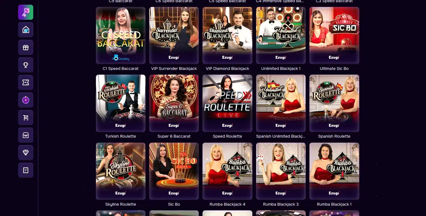 Интерфейс казино Onion с игровыми автоматами на экране